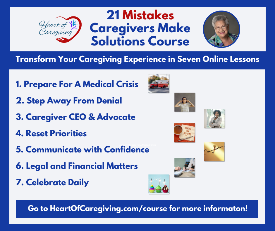 21 Mistakes Caregivers Make Course