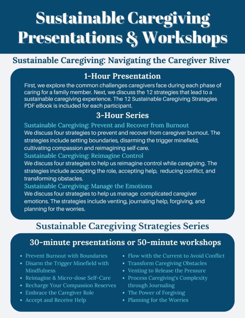 Sustainable Caregiving: Presentations & Workshops